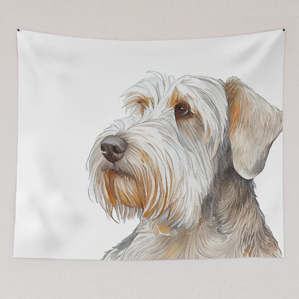 Artikelvorschau, Watercolor Painting of Sealyham Terrier Small Dog Breed entworfen und verkauft von Nalaxation.