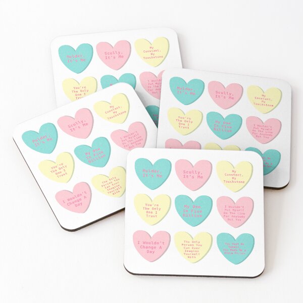 Item preview, mulder and scully conversation hearts (without background) designed and sold by DanaScully0709.