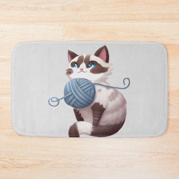 Item preview, Funny And Cute Cat With A Ball Of Wool designed and sold by Color-Me-Blue.