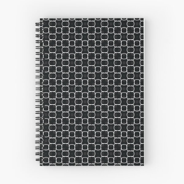 Item preview, White & Black Geometric Lines Dotted Pattern designed and sold by mydeas.