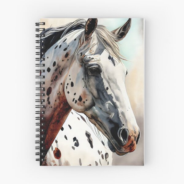 Item preview, Leopard Appaloosa horse watercolor portrait designed and sold by CGSGraphics.