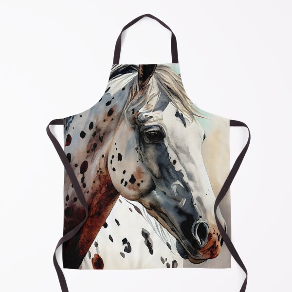 Item preview, Leopard Appaloosa horse watercolor portrait designed and sold by CGSGraphics.