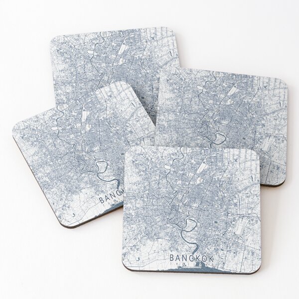 Item preview, Bangkok City Map Thailand - Coastal designed and sold by deMAP.