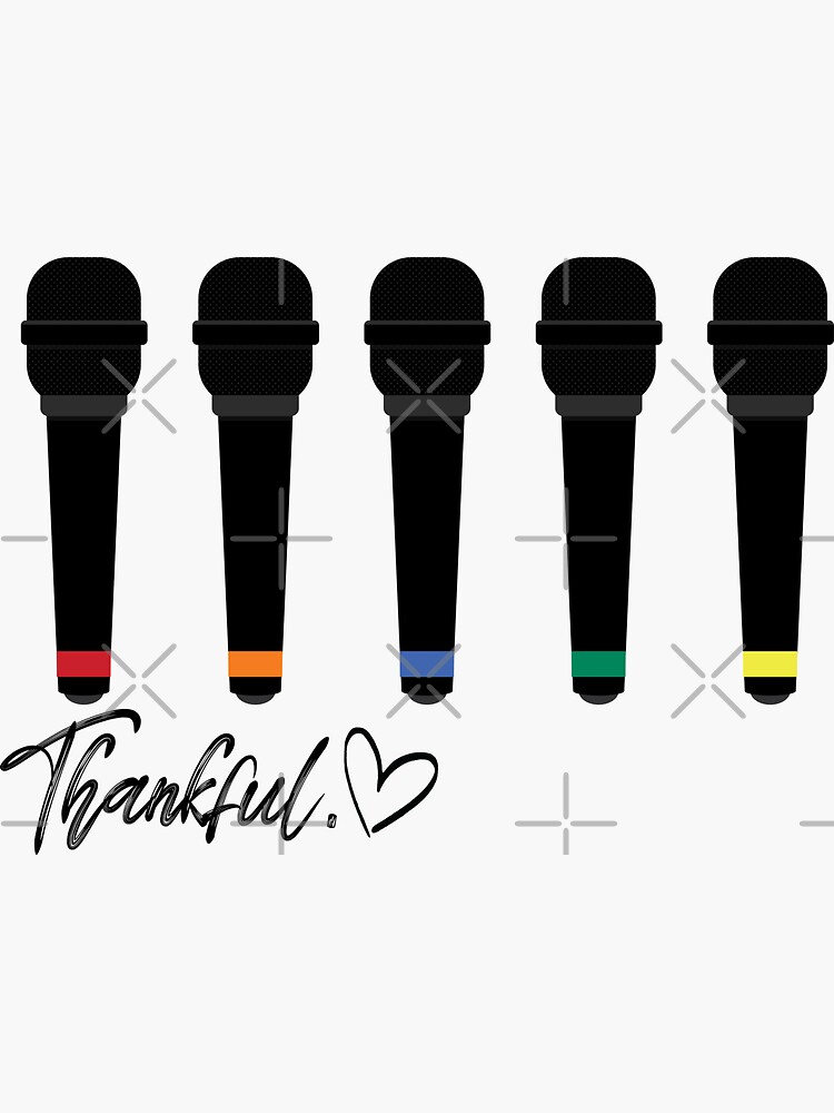 Thumbnail 3 of 3, Sticker, Thankful. designed and sold by CreativeKristen.