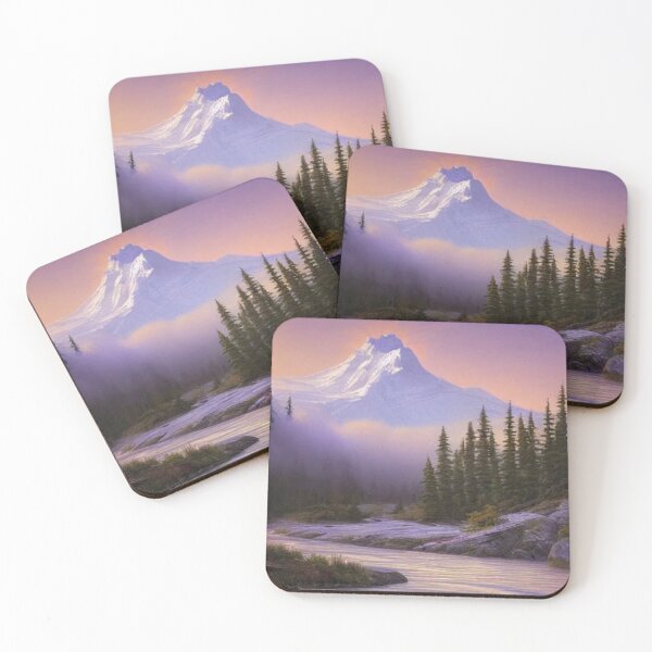 Item preview, Sunset With Creek, Trees and Big Mountain designed and sold by CMHerd.