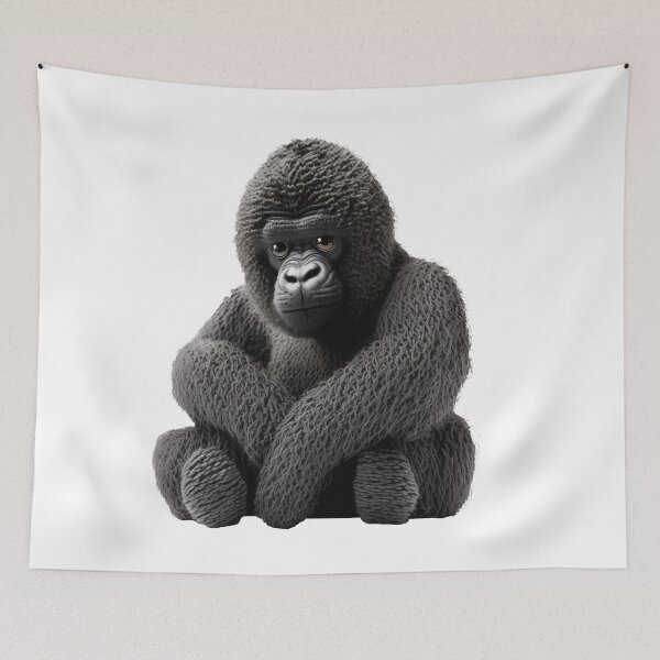 Item preview, Baby Gorilla Knitted Baby Mountain Gorilla  designed and sold by Brockinator.