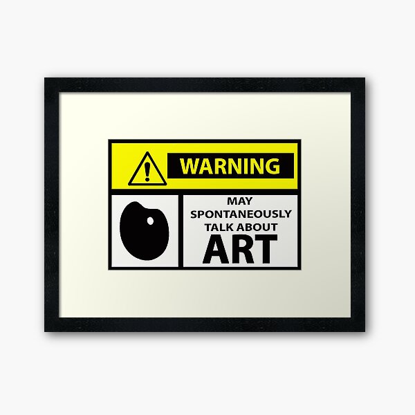 Spontaneous Outbursts about Art by Adelaide Artist Avril Thomas at Magpie Springs Framed Art Print