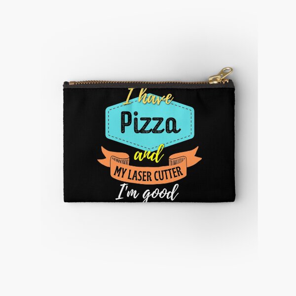 Item preview, Pizza and My Laser Cutter designed and sold by BadAttitudeTees.