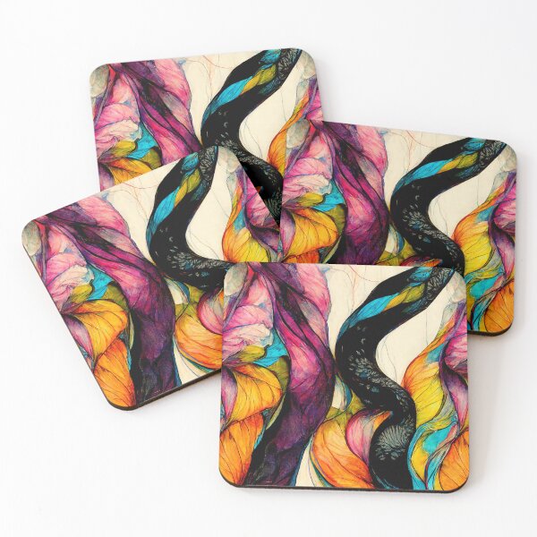 Item preview, Colorful waves (1/4) designed and sold by sabantha.