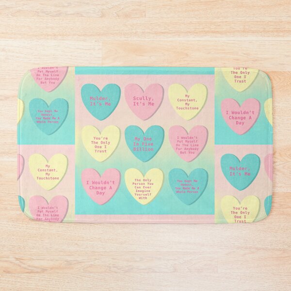 Item preview, mulder and scully conversation hearts (with background) designed and sold by DanaScully0709.