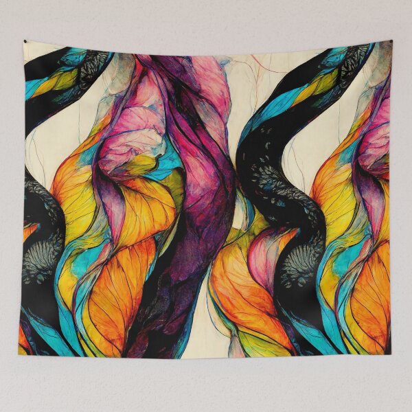 Item preview, Colorful waves (1/4) designed and sold by sabantha.