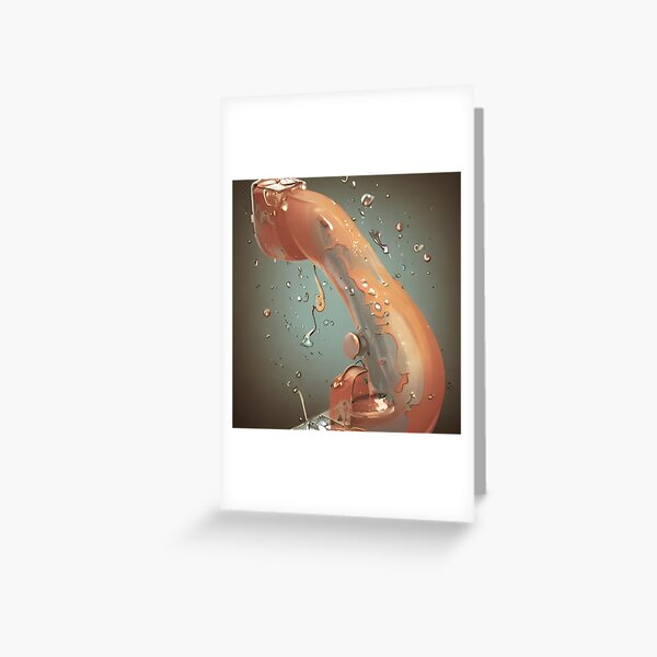 I immediately smeared the map of everyday life, splashing paint from a glass; I showed the oblique cheekbones of the ocean on a dish of jelly Greeting Card
