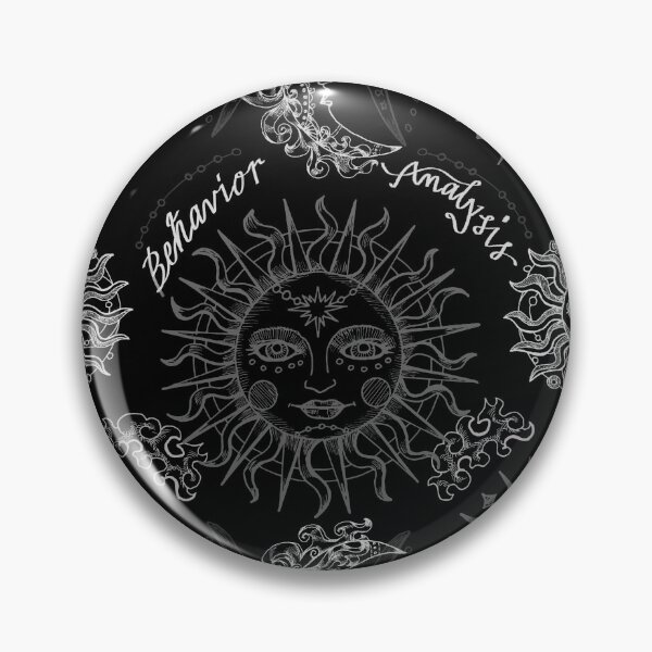 Item preview, Behavior Analysis Black and White Celestial Seamless Print designed and sold by abawizard.