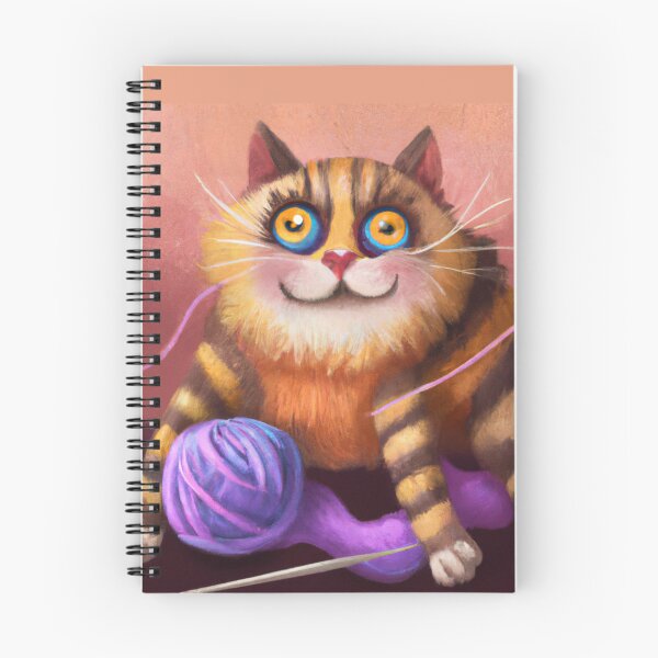 Item preview, Funny And Cute Cat With A Ball Of Wool designed and sold by Color-Me-Blue.