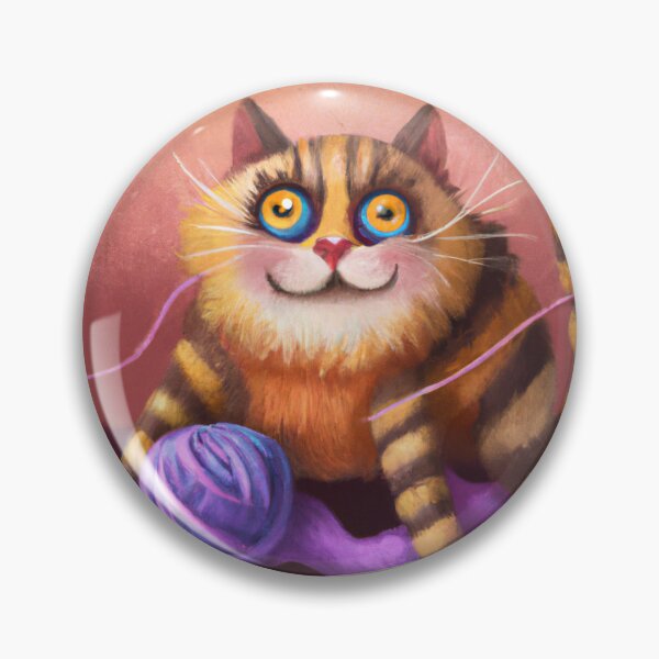 Item preview, Funny And Cute Cat With A Ball Of Wool designed and sold by Color-Me-Blue.