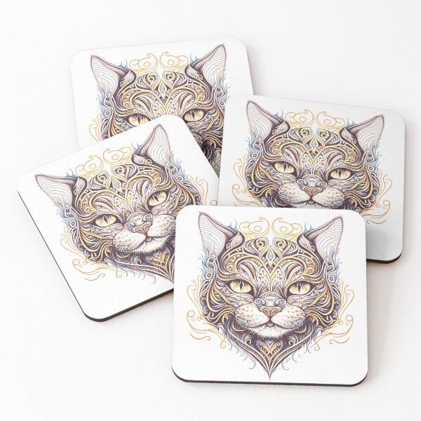 Item preview, Ornate Cat Portrait Design designed and sold by adagrad.