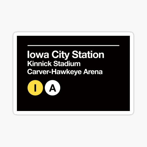 Item preview, Iowa City Sports Venue Subway Sign designed and sold by phoneticwear.