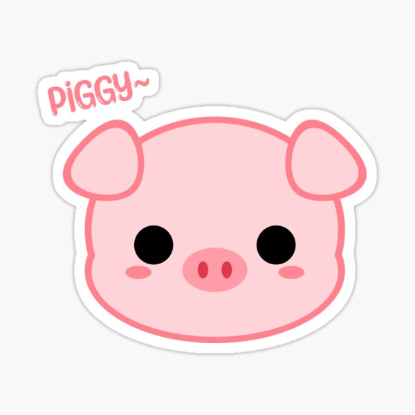Pink Pig Stickers by Fuyou Deng