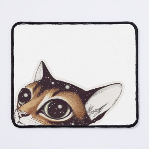 Item preview, Peek-a-Boo Abyssinian 2 - Anime Peeker Sticker designed and sold by Star_.