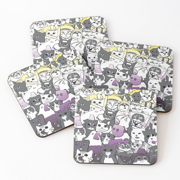 Item preview, Nonbinary Pride Cats designed and sold by SavvytabbyArt.