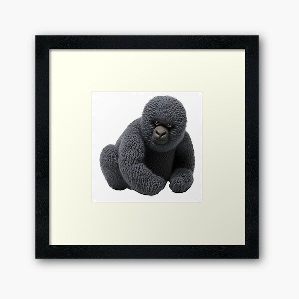 Vista previa del artículo con la obra «Gorilla Love Gorilas de montaña de punto», diseñado y vendido por Brockinator.