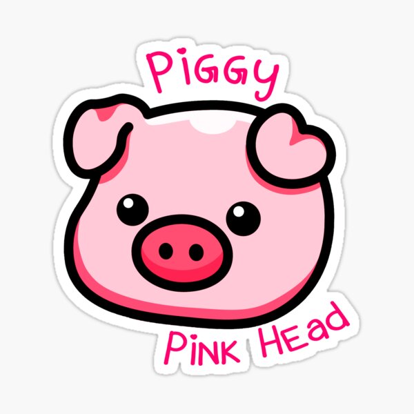 Pink Pig Stickers by Fuyou Deng