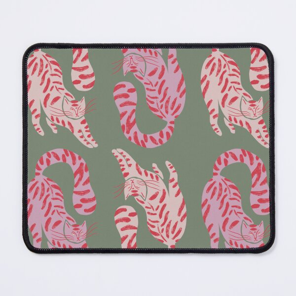 Item preview, Cute Jungle Tigers Pattern In Muted Colors Green designed and sold by scorpiolane.