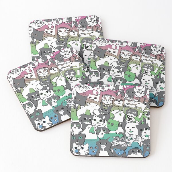 Item preview, Polysexual Pride Cats designed and sold by SavvytabbyArt.