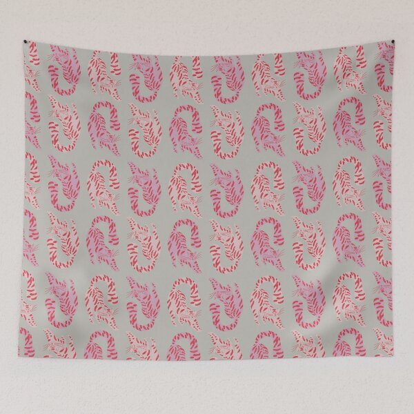 Item preview, Cute Jungle Tigers Pattern In Muted Colors Pale Green designed and sold by scorpiolane.