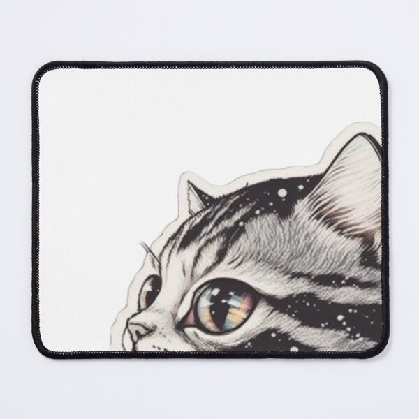 Item preview, Peek-a-Boo American Shorthair - Anime Peeker Sticker designed and sold by Star_.