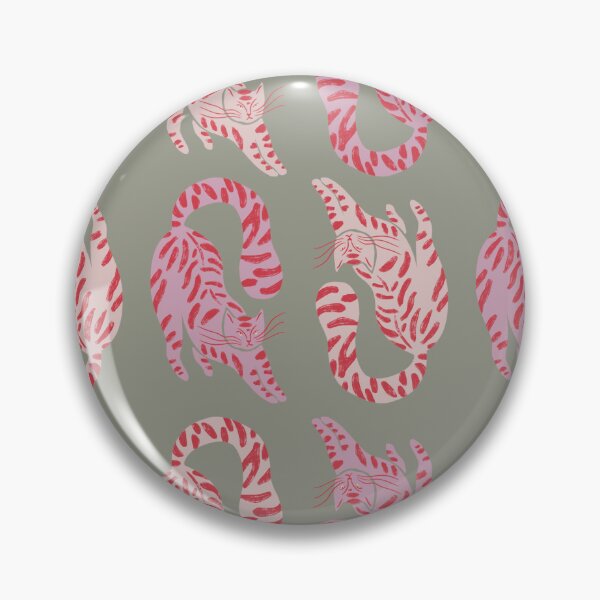 Item preview, Cute Jungle Tigers Pattern In Muted Colors Sage Green designed and sold by scorpiolane.