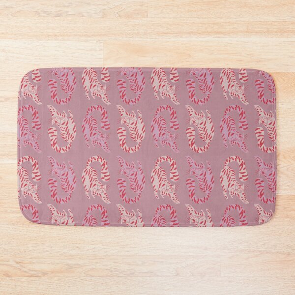 Item preview, Cute Jungle Tigers Pattern In Muted Colors Deep Pink designed and sold by scorpiolane.