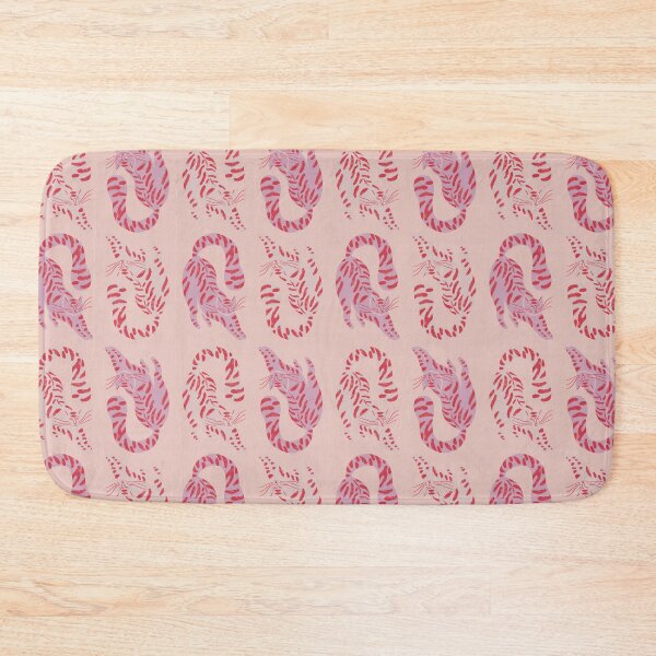 Item preview, Cute Jungle Tigers Pattern In Muted Colors Coral Pink designed and sold by scorpiolane.
