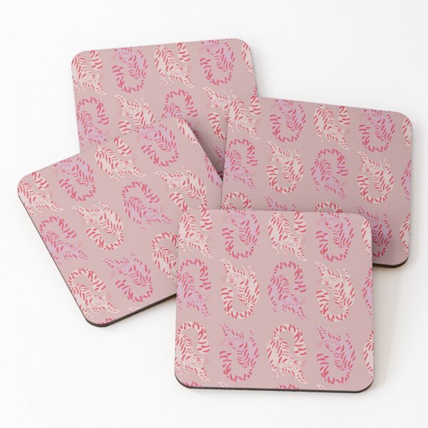 Item preview, Cute Jungle Tigers Pattern In Muted Colors Pink designed and sold by scorpiolane.
