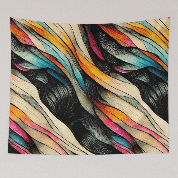 Item preview, Colorful waves (4/4) designed and sold by sabantha.