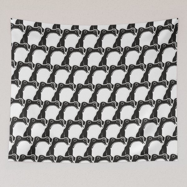 Item preview, Japanese Large Frogs Watercolor Pattern, Black designed and sold by MadfishDesigns.