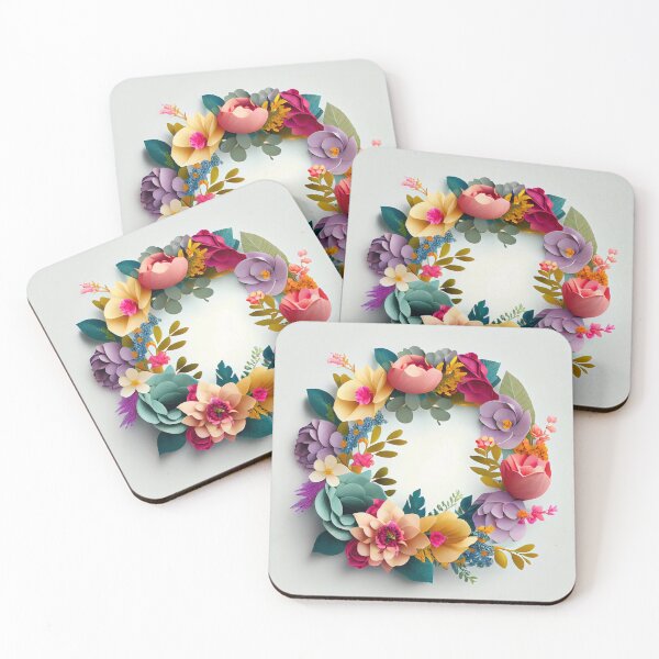 Item preview, Colorful flower wreath designed and sold by theseriousone.