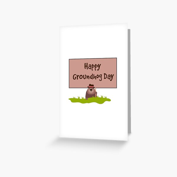 Happy Groundhog Day 2023 Greeting Card For Sale By Vladocar Redbubble 0614