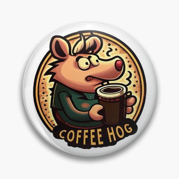 Item preview, coffee hog coffee sticker  designed and sold by Graphichut.