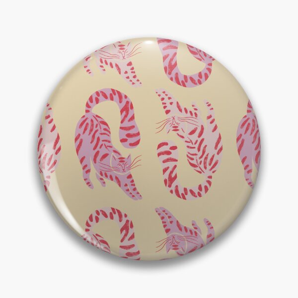 Aperçu de l'œuvre Cute Jungle Tigers Pattern In Muted Colors Yellow créée et vendue par scorpiolane.