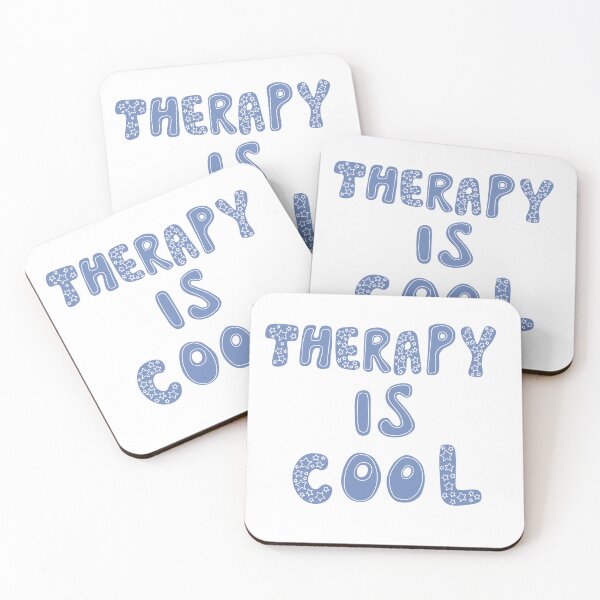 Item preview, Therapy Is Cool | Lavender & White Stars designed and sold by SpiralingMind.