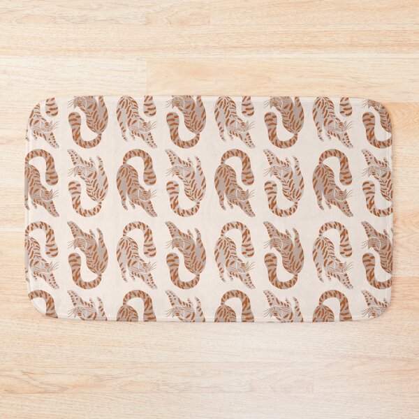 Item preview, Cute Jungle Tigers Pattern In Muted Colors Cream & Brown designed and sold by scorpiolane.