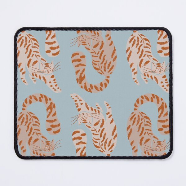 Item preview, Cute Jungle Tigers Pattern In Muted Colors Deep Blue & Brown designed and sold by scorpiolane.