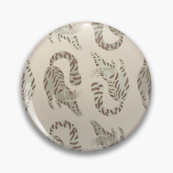 Item preview, Cute Jungle Tigers Pattern In Muted Colors Green & Muted Yellow designed and sold by scorpiolane.