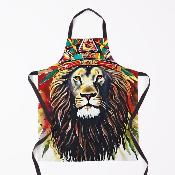 Item preview, Majestic King, colorful Lion King with crown, Lion of Judah designed and sold by ArtistryCynthie.