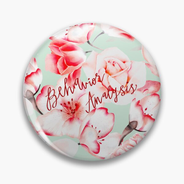 Item preview, Behavior Analysis Red Floral Seamless Print designed and sold by abawizard.