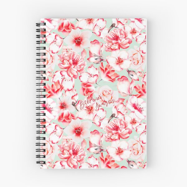 Item preview, Behavior Analysis Red Floral Seamless Print designed and sold by abawizard.