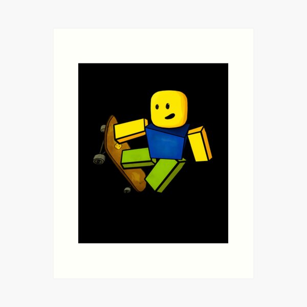 Blox Party Noob Head Face Smile | Art Print