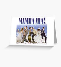 Mamma Mia Cast Poster Greeting Card