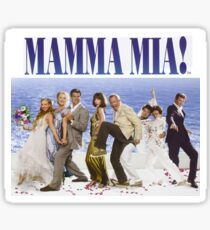 Mamma Mia Cast Poster Sticker